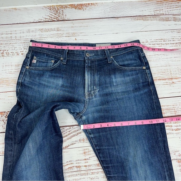 AG Adriano Goldschmied 33 x 33.7” Everett Slim Straight 360 Japanese Denim Jeans - Picture 14 of 16